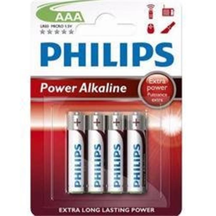 PHILIPS - baterie LR03P - AAA (1,5V) - blistr 4ks
