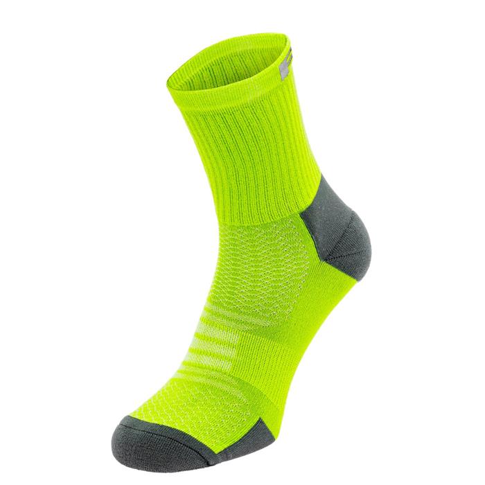 R2 - Ponožky ATS07E SPRINT neon žluto/sv.šedé