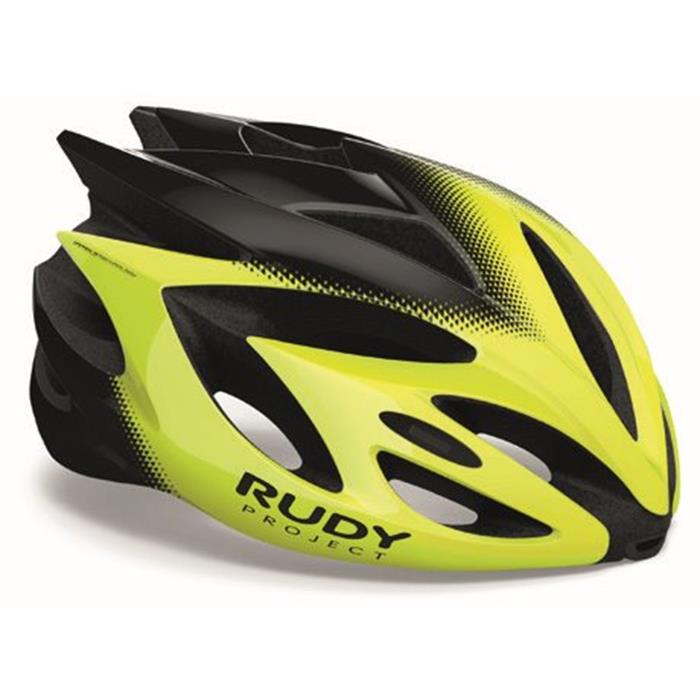 RUDY PROJECT - Přilba RUSH - Yellow fluo - Black(Shiny)