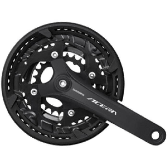 SHIMANO - Kliky FC-T3010-T Acera 4hran 3x9 175mm 48x36x26z. černé + kryt