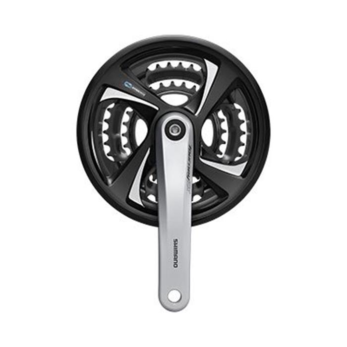SHIMANO - kliky TOURNEY FC-TX801 4hran 3x7/8 175 mm 48x38x28z černé s krytem