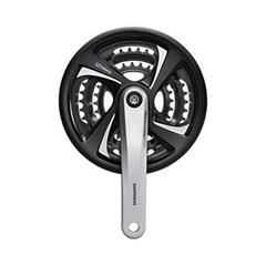 SHIMANO - kliky TOURNEY FC-TX801 4hran 3x7/8 175 mm 48x38x28z černé s krytem