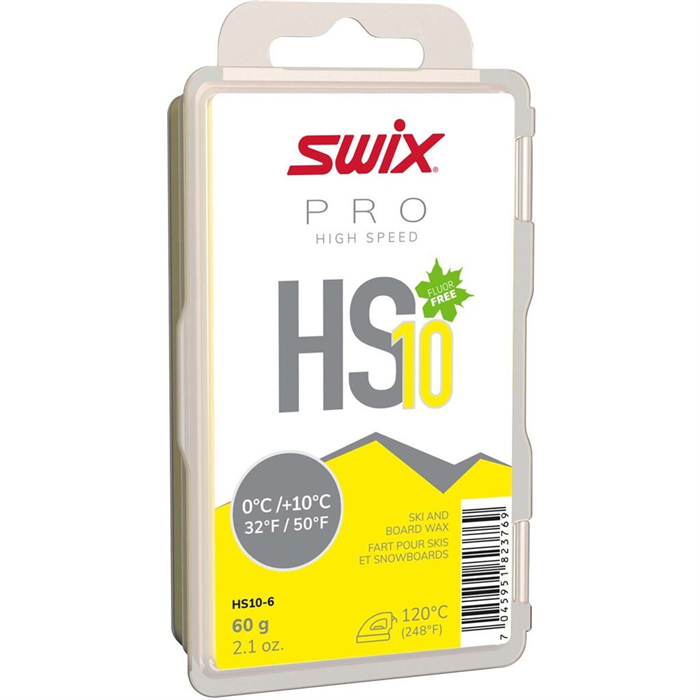 SWIX - vosk HS10-6 - skluzný High Speed 10 žlutý 60g 0/+10°C