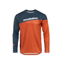 HORSEFEATHERS - TM069C dres pánský Quantum L/S petrol/burnt orange 